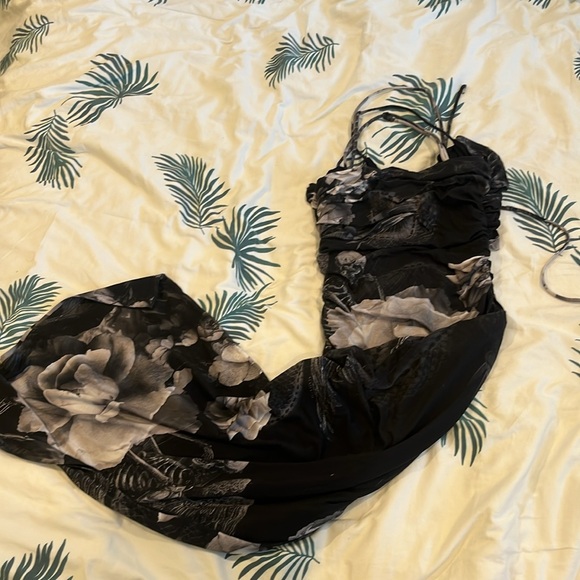 ALL SAINTS Amaya Valley Cut-Out Midi Dress - Picture 6 of 6